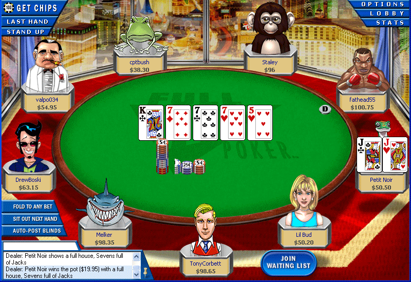 Full Tilt Poker Lobby